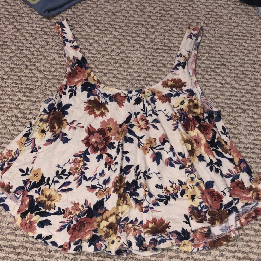 American Eagle Outfitters Soft Floral Tank Top
